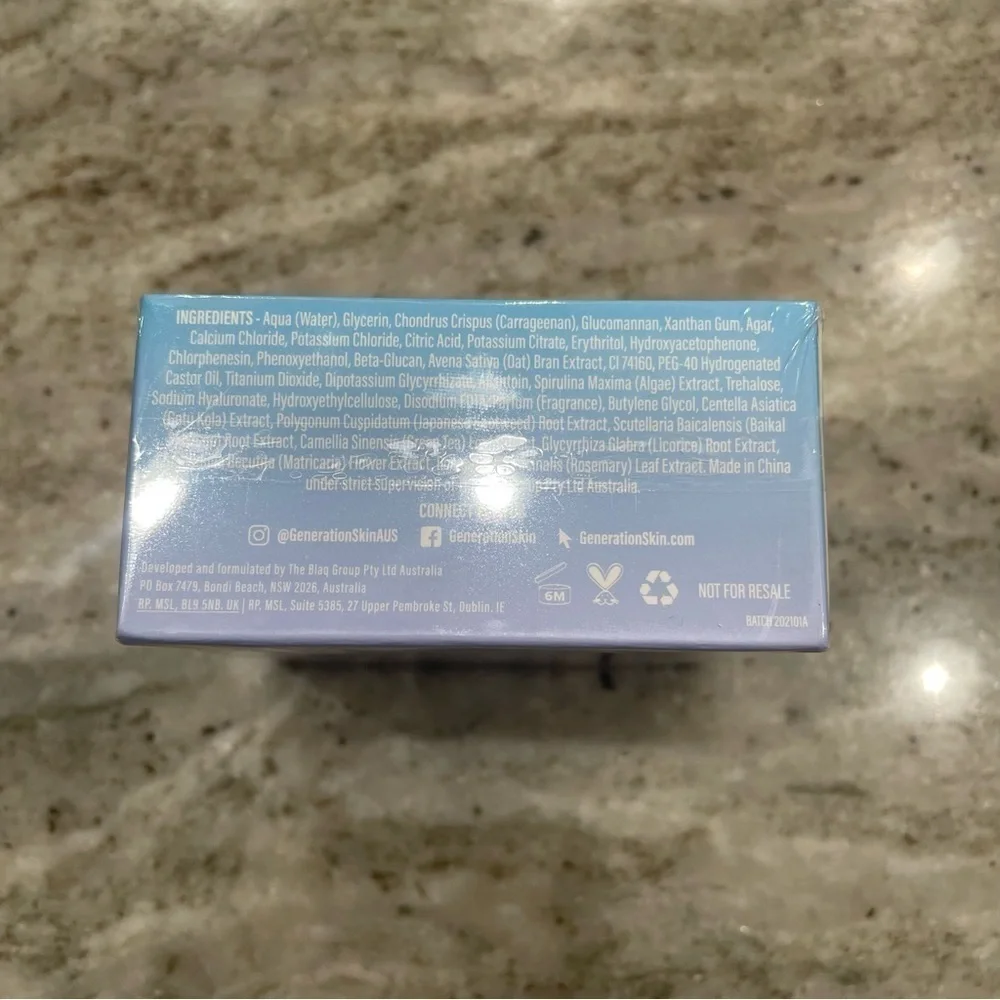 NWT Generation Skin Hydrating Marine Algae Eye Patches